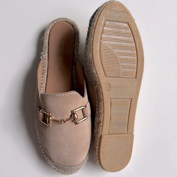 Maypol made in Spain Espadrilles suede leather with decorative metallic detail - Picture 3 of 7